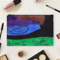 Purple Whale Cosmetic Bag (large) 