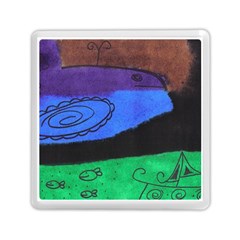 Purple Whale Memory Card Reader (square)  by snowwhitegirl