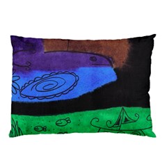 Purple Whale Pillow Case (two Sides) by snowwhitegirl