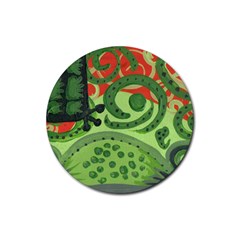 Turtle Rubber Round Coaster (4 Pack)  by snowwhitegirl