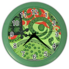 Turtle Color Wall Clocks by snowwhitegirl