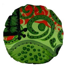 Turtle Large 18  Premium Round Cushions