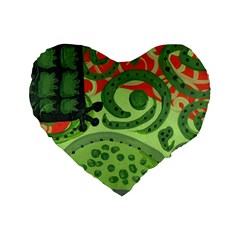 Turtle Standard 16  Premium Heart Shape Cushions