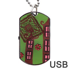 Kite In The Sky Dog Tag Usb Flash (one Side) by snowwhitegirl