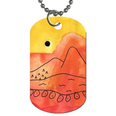 Mountains Dog Tag (Two Sides)