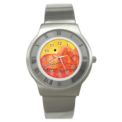 Mountains Stainless Steel Watch