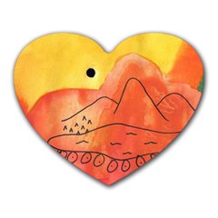 Mountains Heart Mousepads