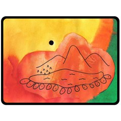 Mountains Fleece Blanket (Large) 