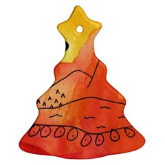 Mountains Christmas Tree Ornament (Two Sides)