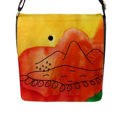 Mountains Flap Messenger Bag (L) 