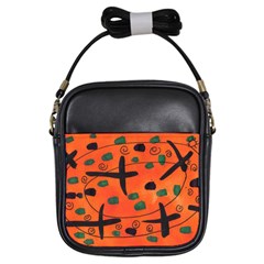 Egg Amongst Crosses Girls Sling Bags by snowwhitegirl