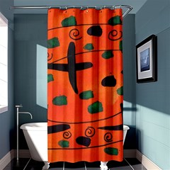 Egg Amongst Crosses Shower Curtain 36  X 72  (stall)  by snowwhitegirl