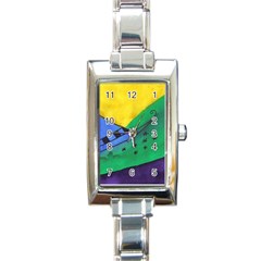 Hat Rectangle Italian Charm Watch by snowwhitegirl