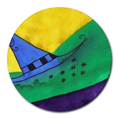 Hat Round Mousepads by snowwhitegirl