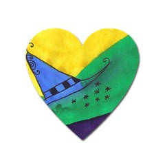 Hat Heart Magnet by snowwhitegirl