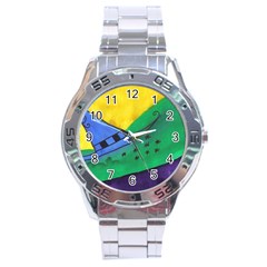 Hat Stainless Steel Analogue Watch