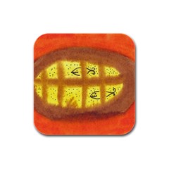 Fish Egg Rubber Square Coaster (4 Pack)  by snowwhitegirl