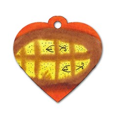 Fish Egg Dog Tag Heart (one Side)