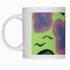 Leaves White Mugs