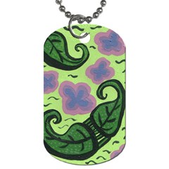 Leaves Dog Tag (two Sides) by snowwhitegirl