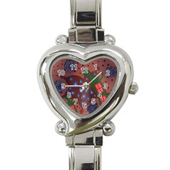 Slanted Green Houses Heart Italian Charm Watch by snowwhitegirl