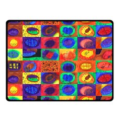 Water Color Eggs Tile Double Sided Fleece Blanket (small)  by snowwhitegirl