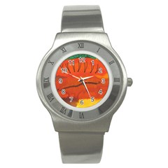 Guy With Weird Haircut Stainless Steel Watch by snowwhitegirl