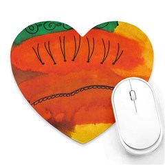 Guy With Weird Haircut Heart Mousepads by snowwhitegirl