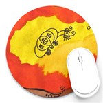 Carriage Round Mousepads Front