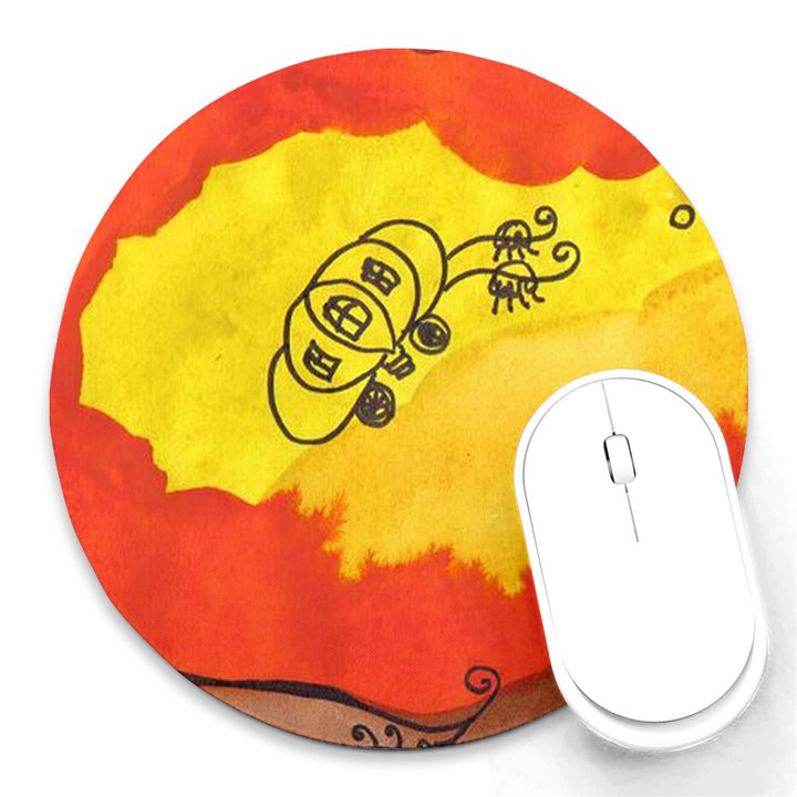 Carriage Round Mousepads