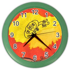 Carriage Color Wall Clocks by snowwhitegirl