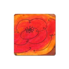 Flower Square Magnet