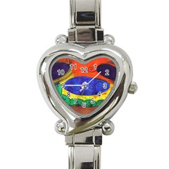 Face Heart Italian Charm Watch by snowwhitegirl