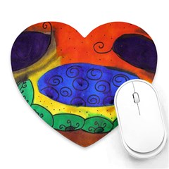 Face Heart Mousepads by snowwhitegirl