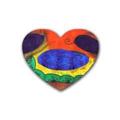 Face Heart Coaster (4 Pack) 