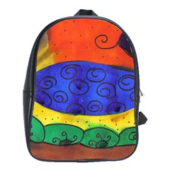 Face School Bag (xl) by snowwhitegirl