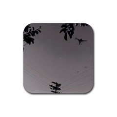 Stop Action Pigeon Rubber Coaster (square)  by snowwhitegirl