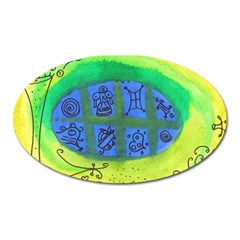 Window Egg Oval Magnet by snowwhitegirl