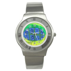 Window Egg Stainless Steel Watch by snowwhitegirl