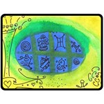 Window Egg Double Sided Fleece Blanket (Large)  80 x60  Blanket Back