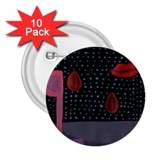 Lips 2 25  Buttons (10 Pack)  by snowwhitegirl