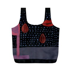 Lips Full Print Recycle Bags (m)  by snowwhitegirl