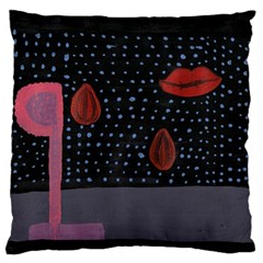 Lips Standard Flano Cushion Case (one Side)