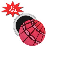 Red Fan 1 75  Magnets (10 Pack) 