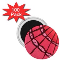 Red Fan 1 75  Magnets (100 Pack)  by snowwhitegirl