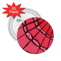 Red Fan 2 25  Buttons (10 Pack) 