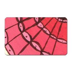 Red Fan Magnet (rectangular) by snowwhitegirl