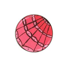 Red Fan Hat Clip Ball Marker