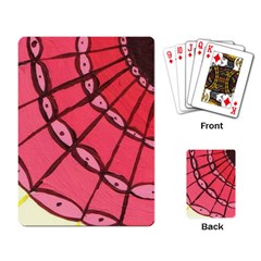 Red Fan Playing Card by snowwhitegirl