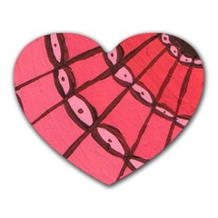 Red Fan Heart Mousepads by snowwhitegirl